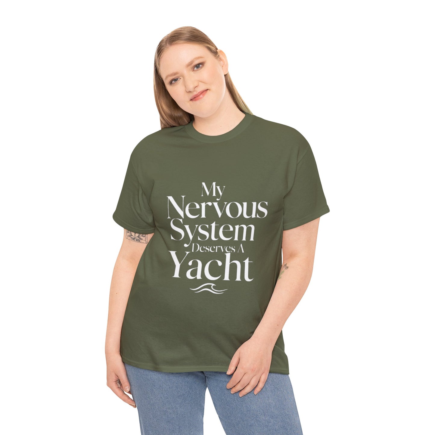 My Nervous System Deserves a Yacht T-Shirt — Mental Health Graphic Tee