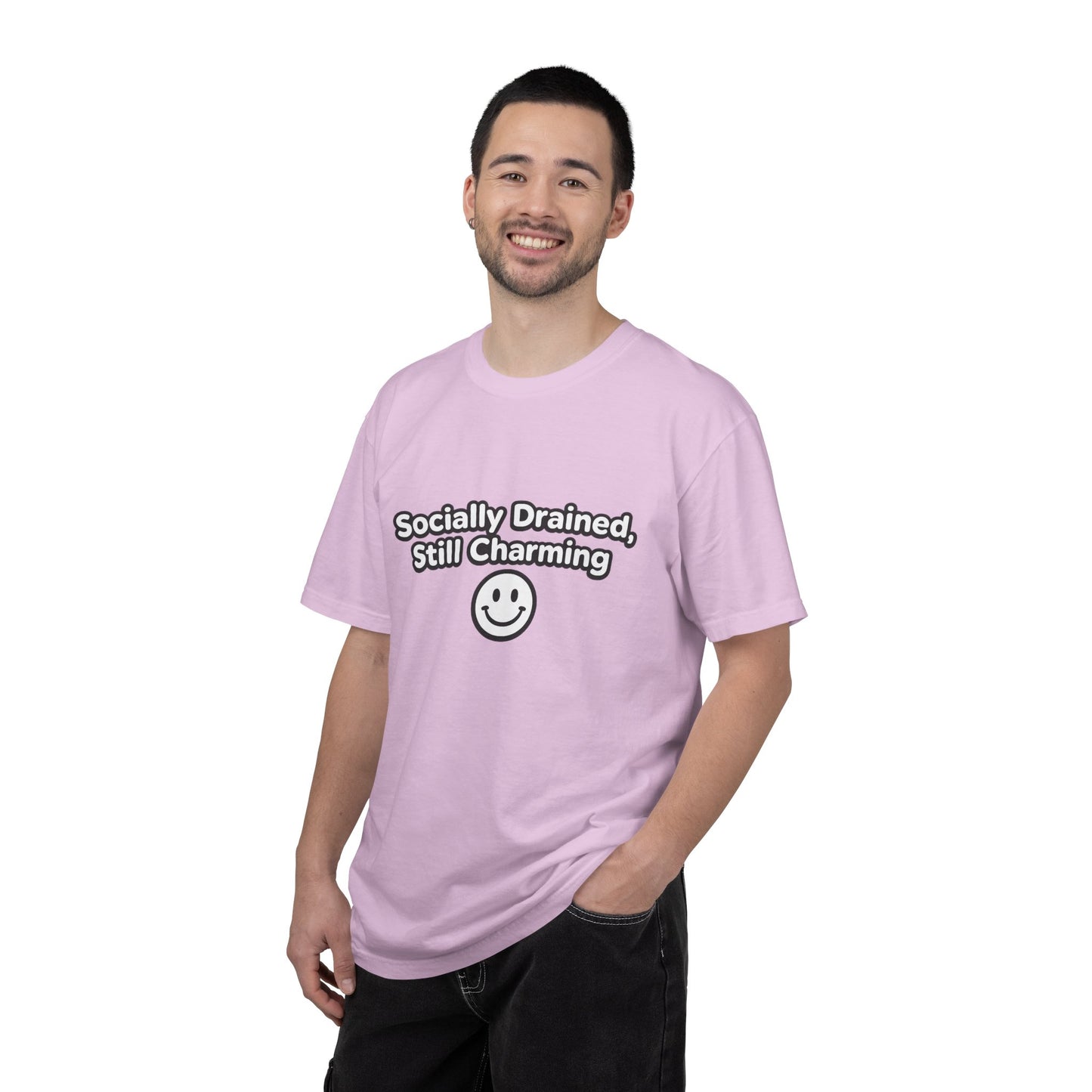 T-Shirt -Socially Drained, Still Charming