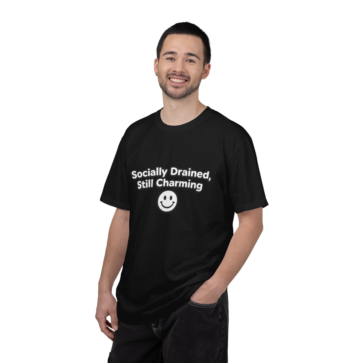 T-Shirt -Socially Drained, Still Charming