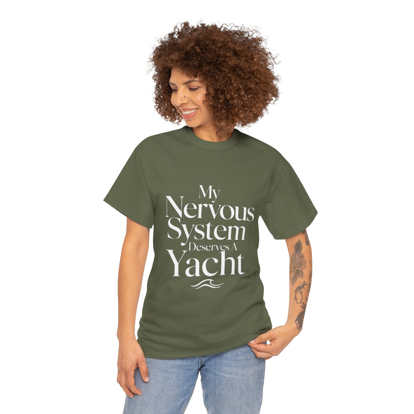 My Nervous System Deserves a Yacht T-Shirt — Mental Health Graphic Tee