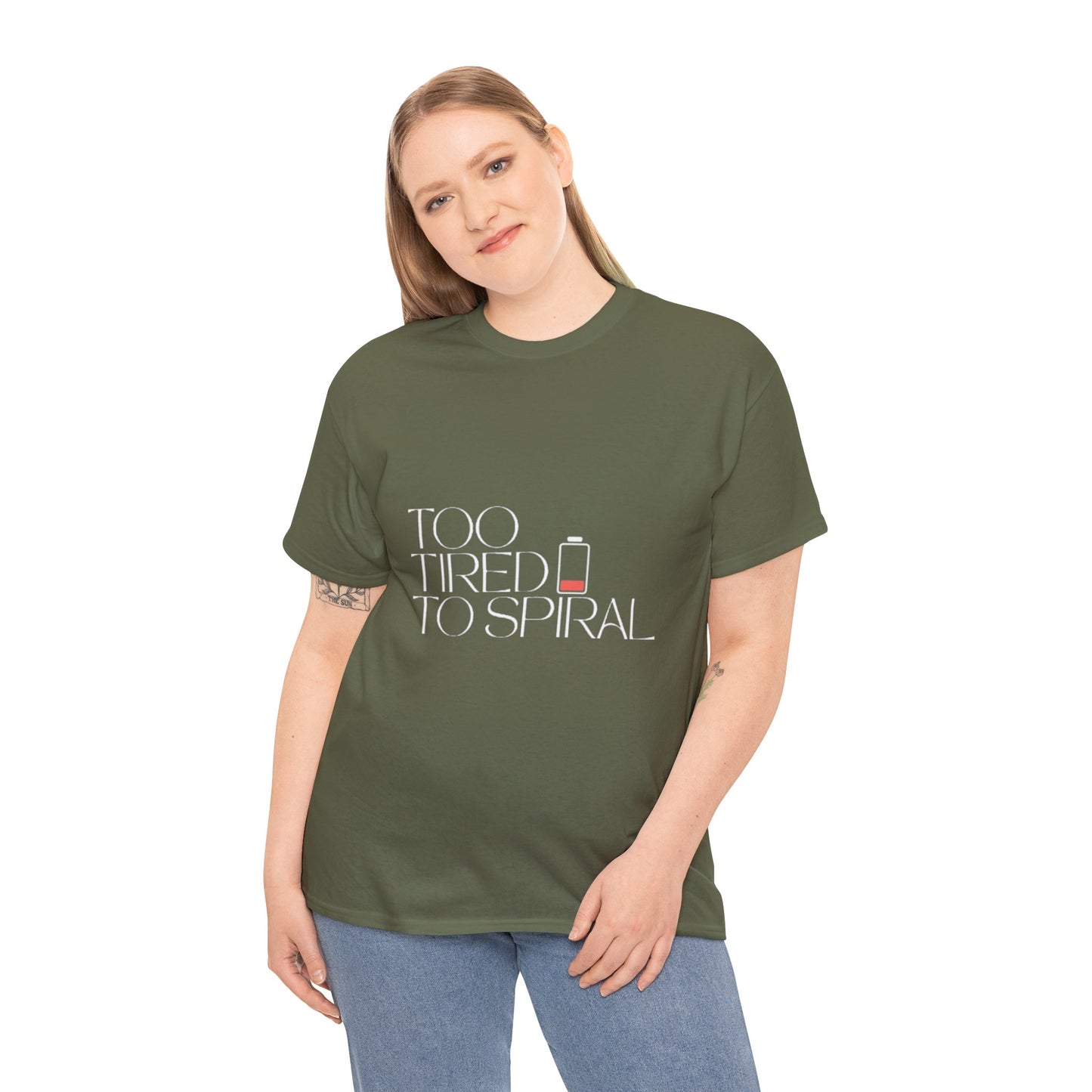 T-Shirt  -Too Tired to Spiral